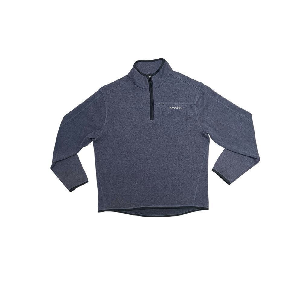 Solaris Men’s Long Sleeve‎ 1/4 Zip Fleece Sweater / Jacket - size L